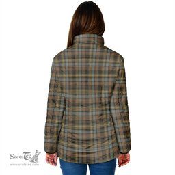 Scottish Stewart Hunting Weathered Clan Tartan Padded Jacket - Tartan Plaid Jacket Scotstee Shop - Tartan Plaid - scotstee.com
