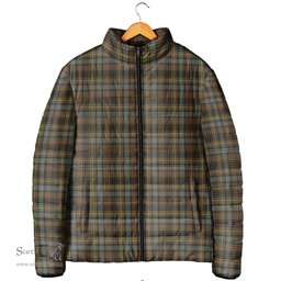 Scottish Stewart Hunting Weathered Clan Tartan Padded Jacket - Tartan Plaid Jacket Scotstee Shop - Tartan Plaid - scotstee.com