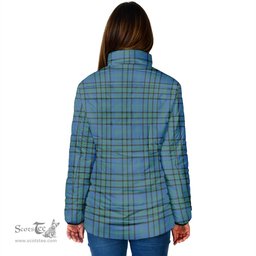 Scottish Matheson Hunting Ancient Clan Crest Tartan Padded Jacket with Family Crest - Tartan Plaid Jacket ScotsTee Shop - Tartan Plaid - scotstee.com
