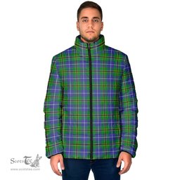 Scottish Turnbull Hunting Clan Tartan Padded Jacket - Tartan Plaid Jacket Scotstee Shop - Tartan Plaid - scotstee.com