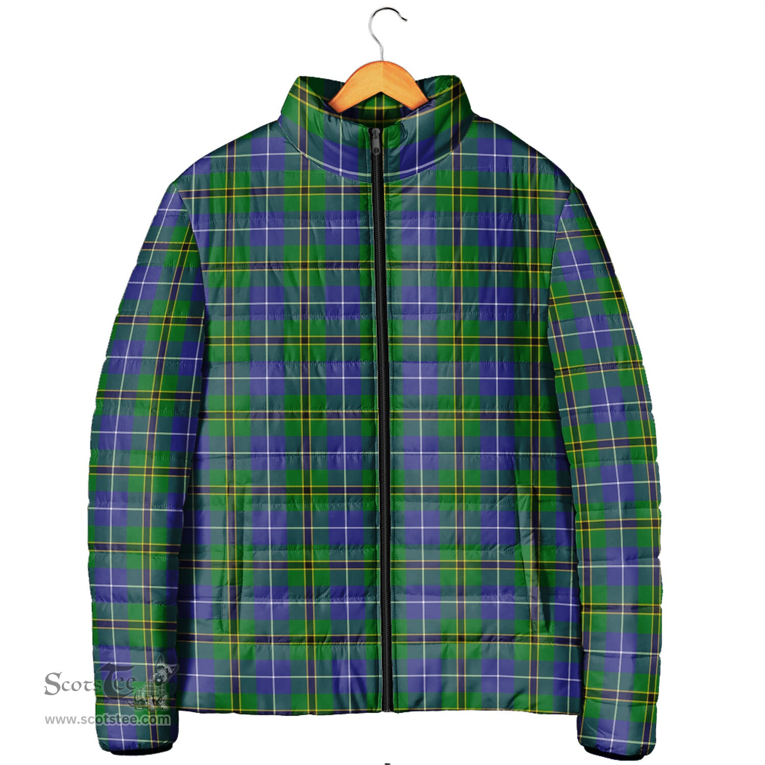 Scottish Turnbull Hunting Clan Tartan Padded Jacket - Tartan Plaid Jacket Scotstee Shop - Tartan Plaid - scotstee.com