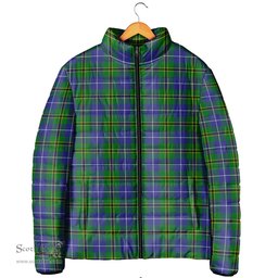 Scottish Turnbull Hunting Clan Tartan Padded Jacket - Tartan Plaid Jacket Scotstee Shop - Tartan Plaid - scotstee.com