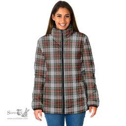 Scottish Stewart Dress Clan Tartan Padded Jacket - Tartan Plaid Jacket Scotstee Shop - Tartan Plaid - scotstee.com