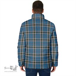Scottish Thomson Dress Blue Clan Tartan Padded Jacket - Tartan Plaid Jacket Scotstee Shop - Tartan Plaid - scotstee.com