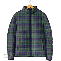 Scottish Wood Modern Clan Tartan Padded Jacket - Tartan Plaid Jacket Scotstee Shop - Tartan Plaid - scotstee.com