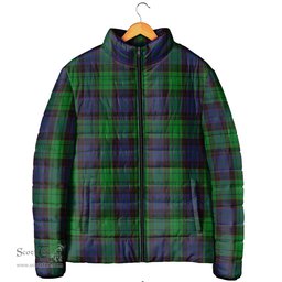 Scottish Stewart Old Modern Clan Tartan Padded Jacket - Tartan Plaid Jacket Scotstee Shop - Tartan Plaid - scotstee.com