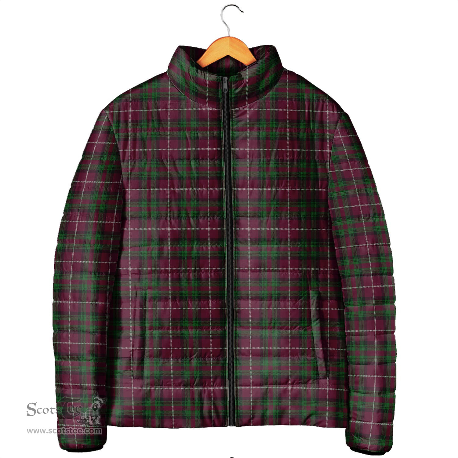 Scottish Stewart of Bute Hunting Clan Tartan Padded Jacket - Tartan Plaid Jacket Scotstee Shop - Tartan Plaid - scotstee.com