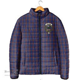 Scottish MacLaine of Lochbuie Clan Crest Tartan Padded Jacket with Family Crest - Tartan Plaid Jacket ScotsTee Shop - Tartan Plaid - scotstee.com