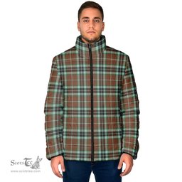 Scottish Thomson Hunting Modern Clan Tartan Padded Jacket - Tartan Plaid Jacket Scotstee Shop - Tartan Plaid - scotstee.com