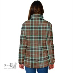 Scottish Thomson Hunting Modern Clan Tartan Padded Jacket - Tartan Plaid Jacket Scotstee Shop - Tartan Plaid - scotstee.com