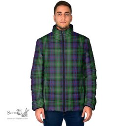 Scottish Rose Hunting Clan Tartan Padded Jacket - Tartan Plaid Jacket Scotstee Shop - Tartan Plaid - scotstee.com
