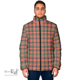 Scottish Stewart Royal Ancient Clan Tartan Padded Jacket - Tartan Plaid Jacket Scotstee Shop - Tartan Plaid - scotstee.com