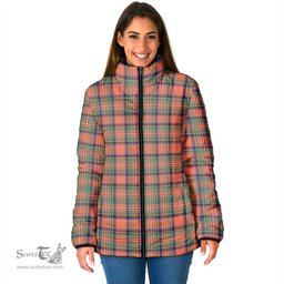 Scottish Stewart Royal Ancient Clan Tartan Padded Jacket - Tartan Plaid Jacket Scotstee Shop - Tartan Plaid - scotstee.com