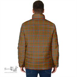 Scottish Seton Hunting Modern Clan Tartan Padded Jacket - Tartan Plaid Jacket Scotstee Shop - Tartan Plaid - scotstee.com