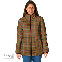 Scottish Seton Hunting Modern Clan Tartan Padded Jacket - Tartan Plaid Jacket Scotstee Shop - Tartan Plaid - scotstee.com