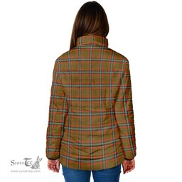 Scottish Seton Hunting Modern Clan Tartan Padded Jacket - Tartan Plaid Jacket Scotstee Shop - Tartan Plaid - scotstee.com