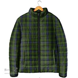Scottish Stewart Hunting Clan Tartan Padded Jacket - Tartan Plaid Jacket Scotstee Shop - Tartan Plaid - scotstee.com