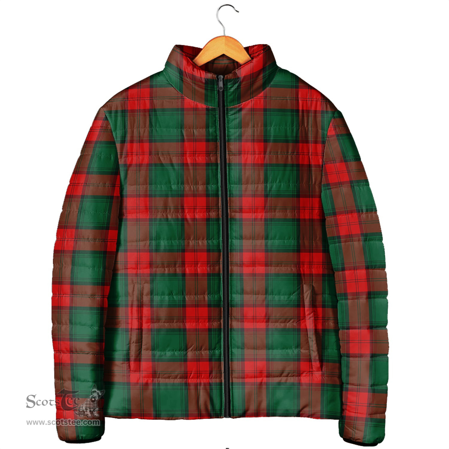 Scottish Stewart Atholl Modern Clan Tartan Padded Jacket - Tartan Plaid Jacket Scotstee Shop - Tartan Plaid - scotstee.com