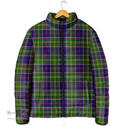 Scottish Whitefoord modern Clan Tartan Padded Jacket - Tartan Plaid Jacket Scotstee Shop - Tartan Plaid - scotstee.com