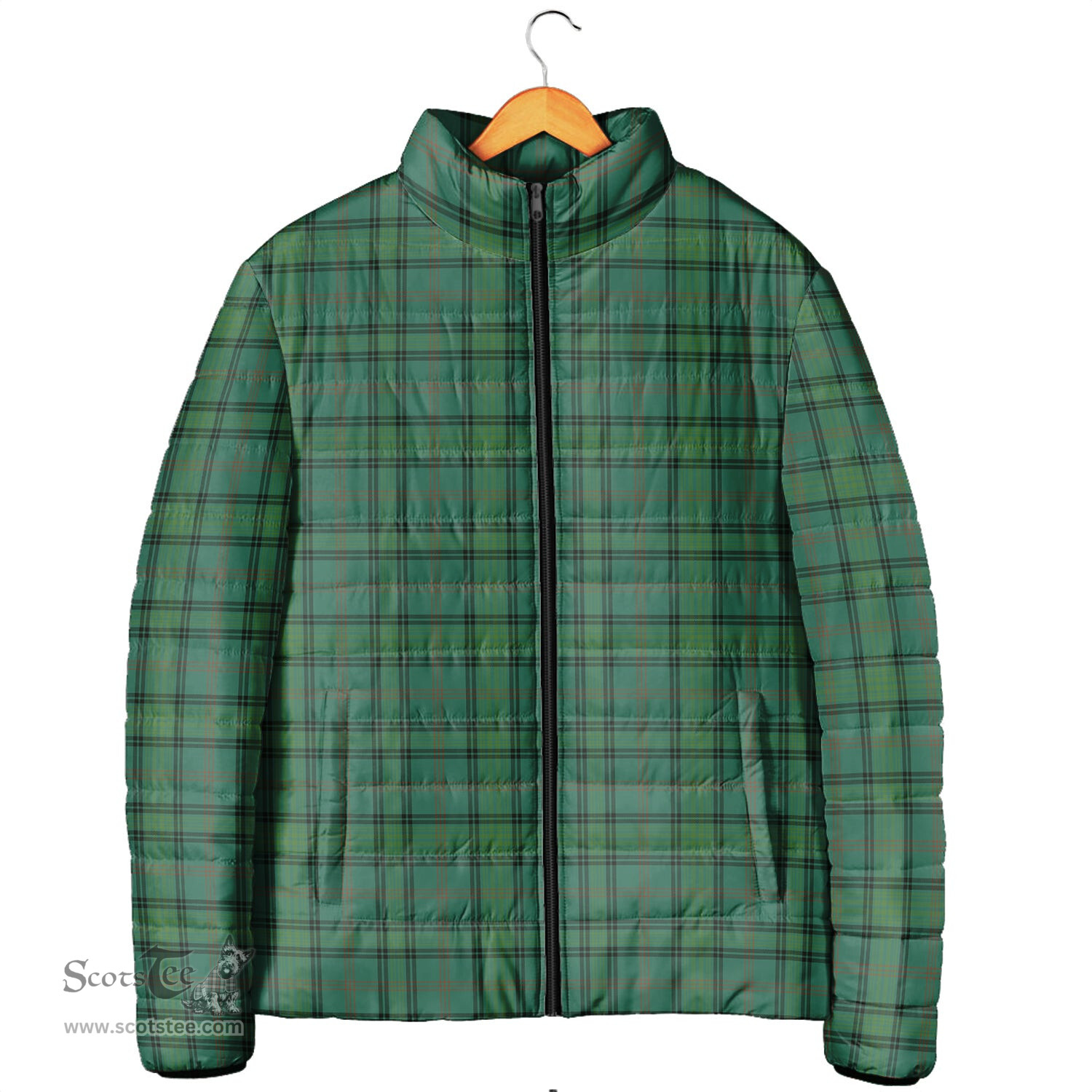 Scottish Ross Hunting Ancient Clan Tartan Padded Jacket - Tartan Plaid Jacket Scotstee Shop - Tartan Plaid - scotstee.com