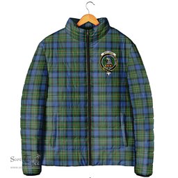 Scottish MacLaren Ancient Clan Crest Tartan Padded Jacket with Family Crest - Tartan Plaid Jacket ScotsTee Shop - Tartan Plaid - scotstee.com