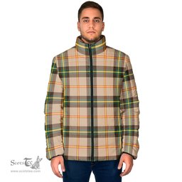 Scottish Saskatchewan Province Canada Clan Tartan Padded Jacket - Tartan Plaid Jacket Scotstee Shop - Tartan Plaid - scotstee.com
