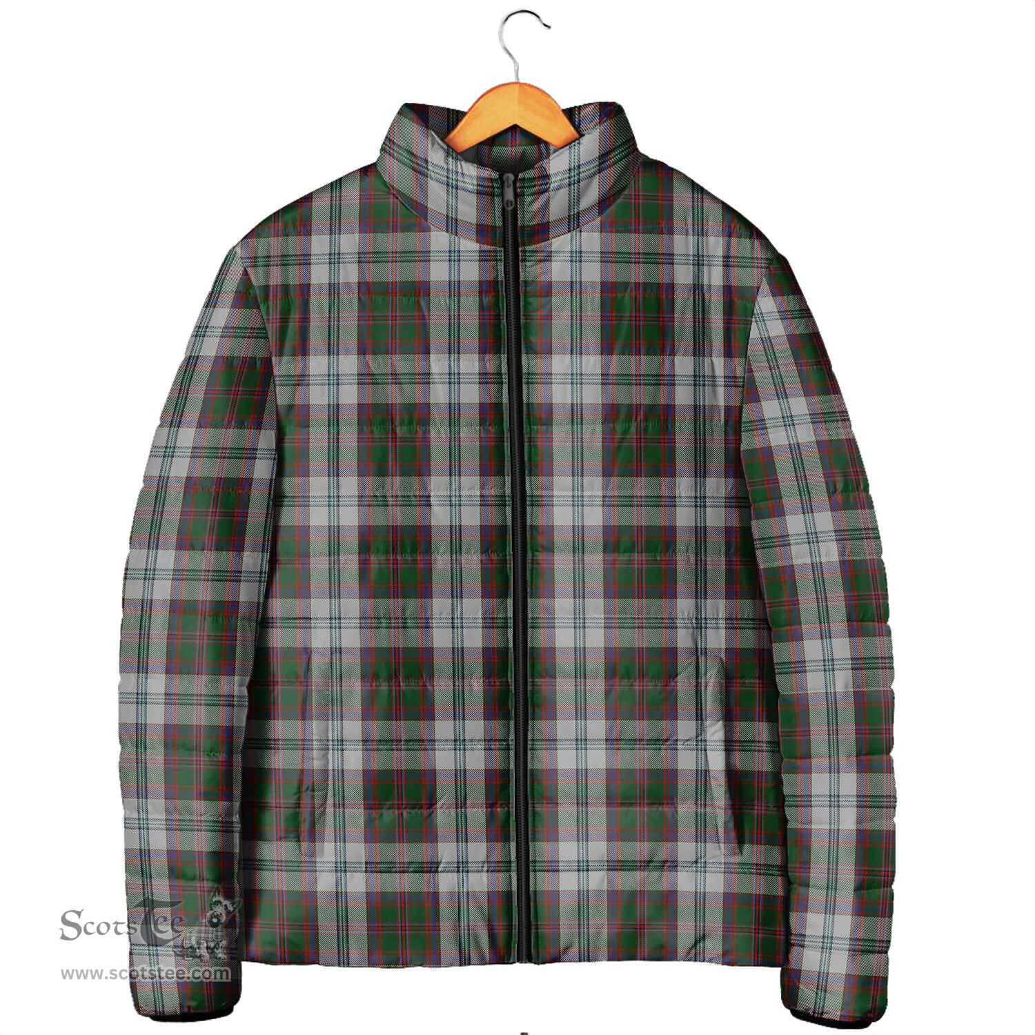 Scottish Stewart of Appin Dress Clan Tartan Padded Jacket - Tartan Plaid Jacket Scotstee Shop - Tartan Plaid - scotstee.com