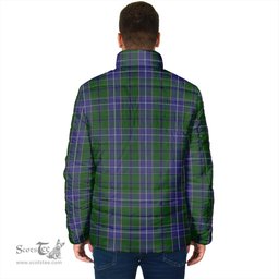Scottish Wishart Hunting Clan Tartan Padded Jacket - Tartan Plaid Jacket Scotstee Shop - Tartan Plaid - scotstee.com