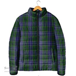 Scottish Wishart Hunting Clan Tartan Padded Jacket - Tartan Plaid Jacket Scotstee Shop - Tartan Plaid - scotstee.com