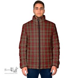 Scottish Tyrone County Ireland Clan Tartan Padded Jacket - Tartan Plaid Jacket Scotstee Shop - Tartan Plaid - scotstee.com