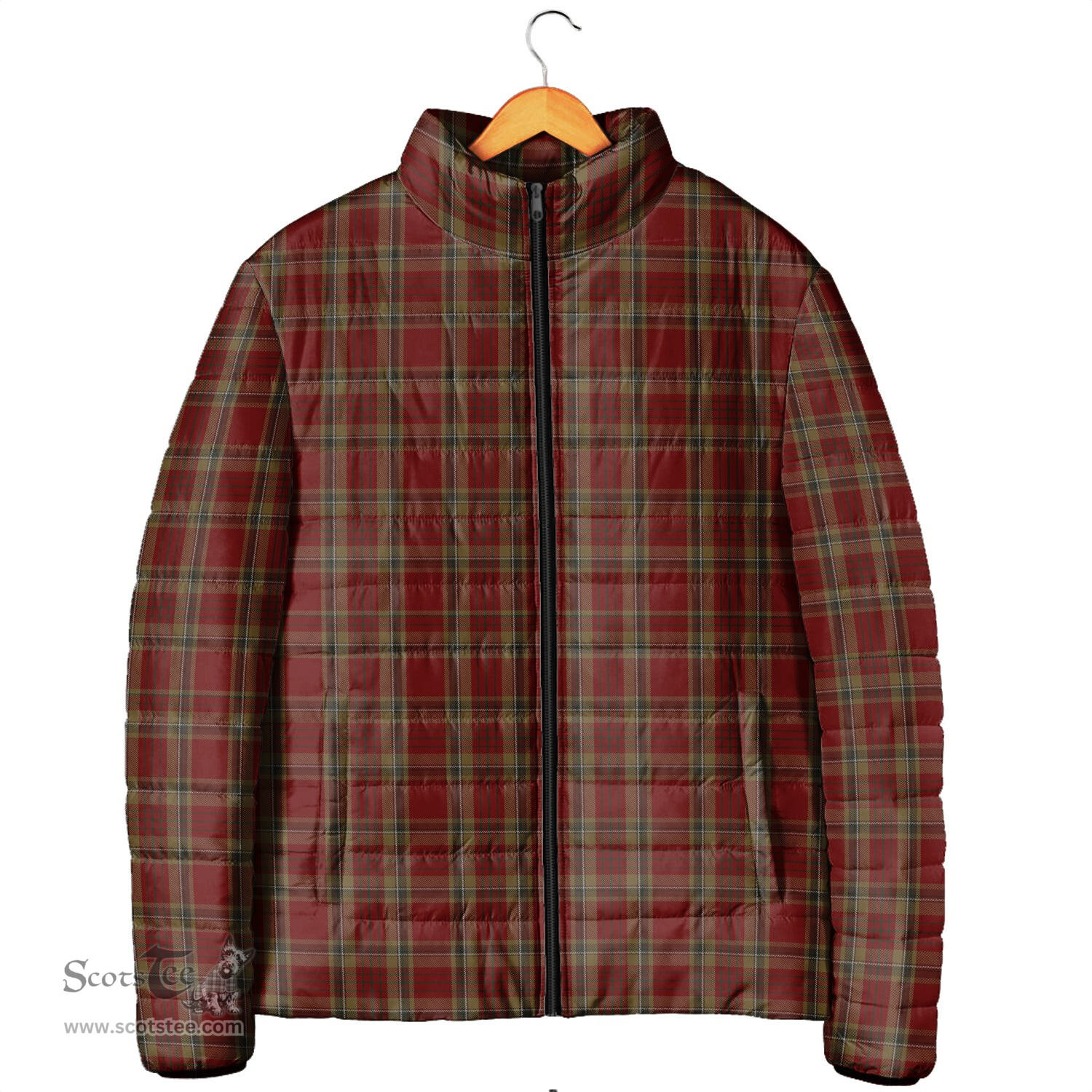 Scottish Tyrone County Ireland Clan Tartan Padded Jacket - Tartan Plaid Jacket Scotstee Shop - Tartan Plaid - scotstee.com