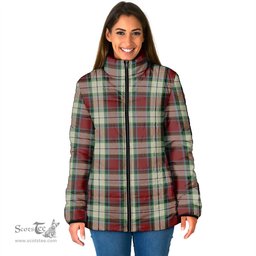 Scottish Rose White Dress Clan Tartan Padded Jacket - Tartan Plaid Jacket Scotstee Shop - Tartan Plaid - scotstee.com