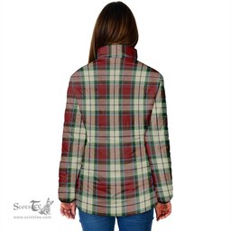 Scottish Rose White Dress Clan Tartan Padded Jacket - Tartan Plaid Jacket Scotstee Shop - Tartan Plaid - scotstee.com