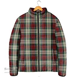 Scottish Rose White Dress Clan Tartan Padded Jacket - Tartan Plaid Jacket Scotstee Shop - Tartan Plaid - scotstee.com