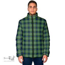Scottish Spottiswood Clan Tartan Padded Jacket - Tartan Plaid Jacket Scotstee Shop - Tartan Plaid - scotstee.com