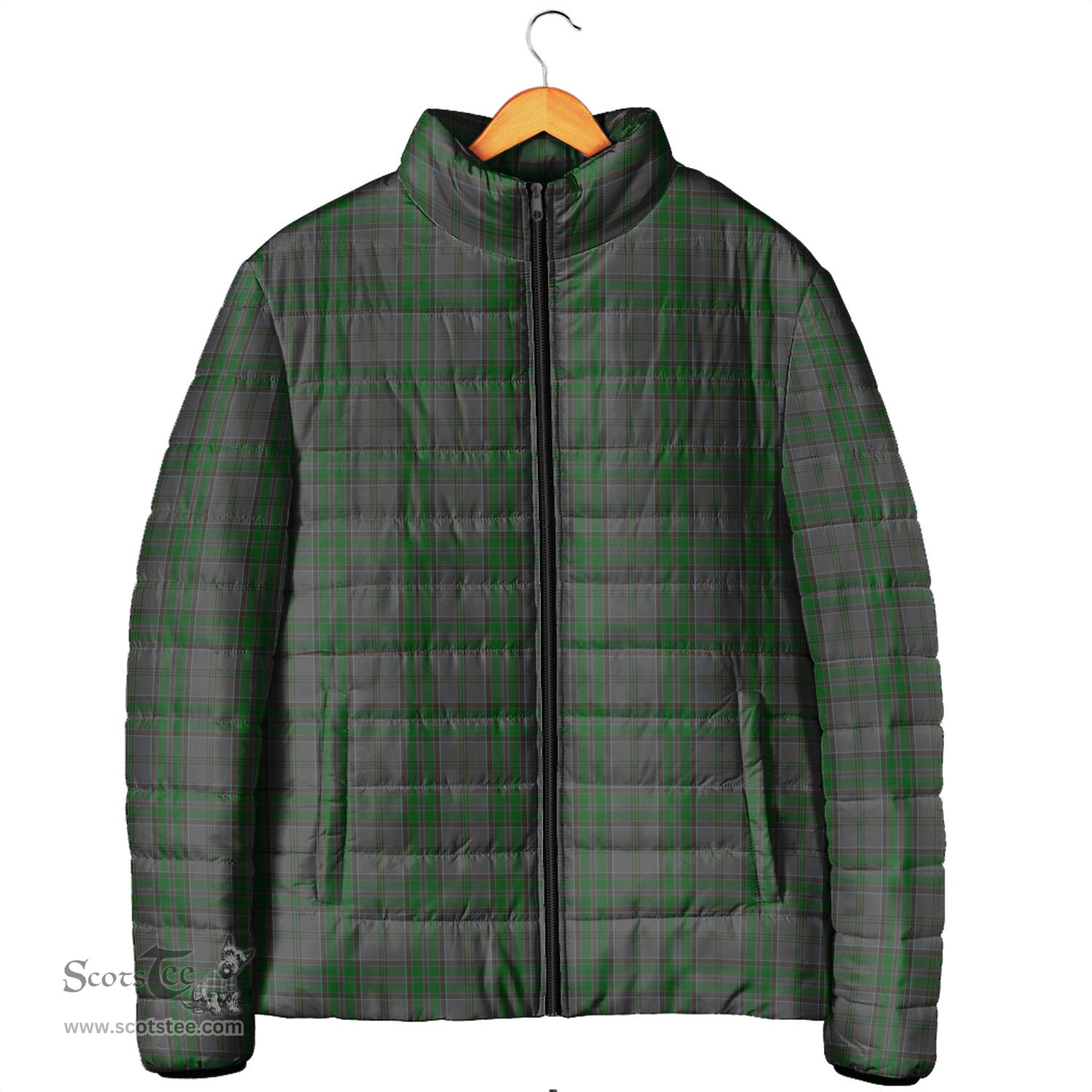 Scottish Wicklow County Ireland Clan Tartan Padded Jacket - Tartan Plaid Jacket Scotstee Shop - Tartan Plaid - scotstee.com
