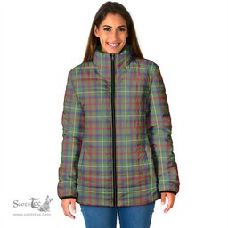 Scottish Shaw Green Modern Clan Tartan Padded Jacket - Tartan Plaid Jacket Scotstee Shop - Tartan Plaid - scotstee.com