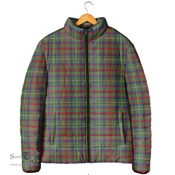 Scottish Shaw Green Modern Clan Tartan Padded Jacket - Tartan Plaid Jacket Scotstee Shop - Tartan Plaid - scotstee.com