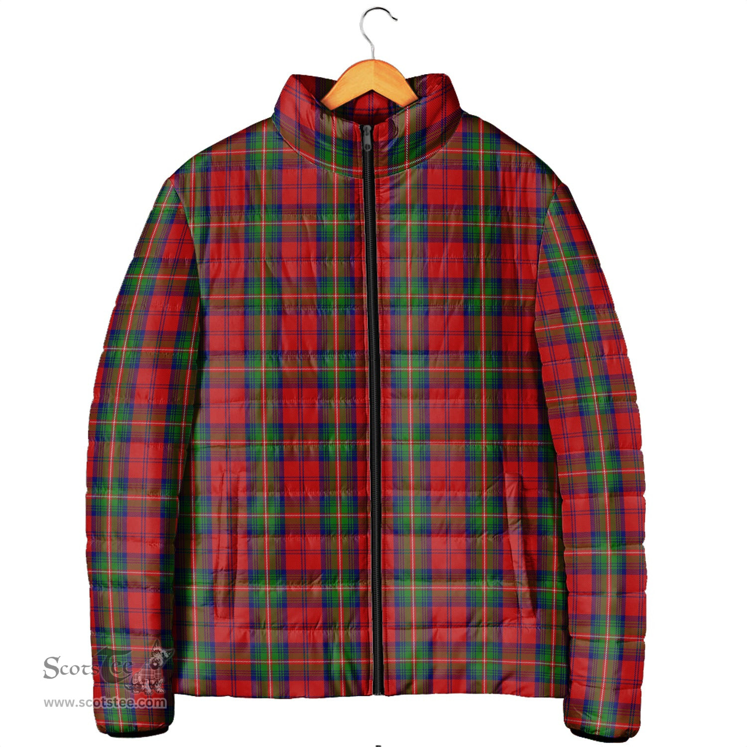 Scottish Waddell (Fife), Greg Clan Tartan Padded Jacket - Tartan Plaid Jacket Scotstee Shop - Tartan Plaid - scotstee.com