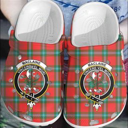 Scottish MacLaine of Loch Buie Hunting Ancient Clan Tartan Clogs - Crest Classic Scottish Plaid Tartan Plaid - ScotsTee - scotstee.com