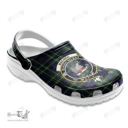 Scottish MacNeil of Colonsay Modern Clan Tartan Clogs - Crest Classic Scottish Plaid Tartan Plaid - ScotsTee - scotstee.com
