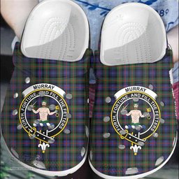 Scottish Murray of Atholl Modern Clan Tartan Clogs - Crest Classic Scottish Plaid Tartan Plaid - ScotsTee - scotstee.com
