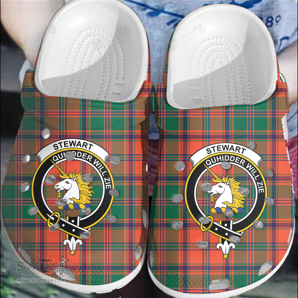 Scottish Stewart of Appin Ancient Clan Tartan Clogs - Crest Classic Scottish Plaid Tartan Plaid - ScotsTee - scotstee.com