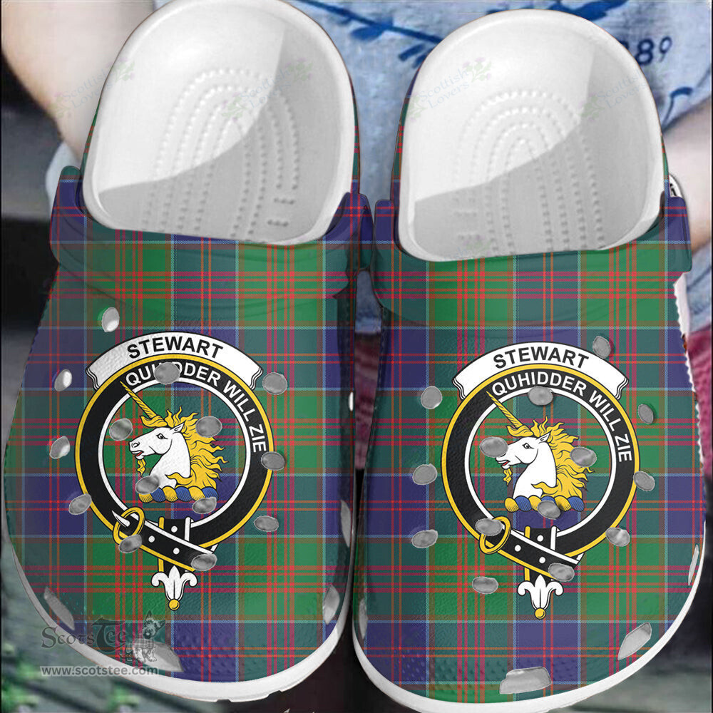 Scottish Stewart of Appin Hunting Modern Clan Tartan Clogs - Crest Classic Scottish Plaid Tartan Plaid - ScotsTee - scotstee.com