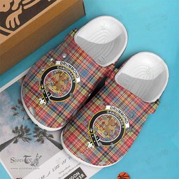 Scottish Drummond of Strathallan Clan Tartan Clogs - Crest Classic Scottish Plaid Tartan Plaid - ScotsTee - scotstee.com