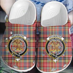 Scottish Drummond of Strathallan Clan Tartan Clogs - Crest Classic Scottish Plaid Tartan Plaid - ScotsTee - scotstee.com