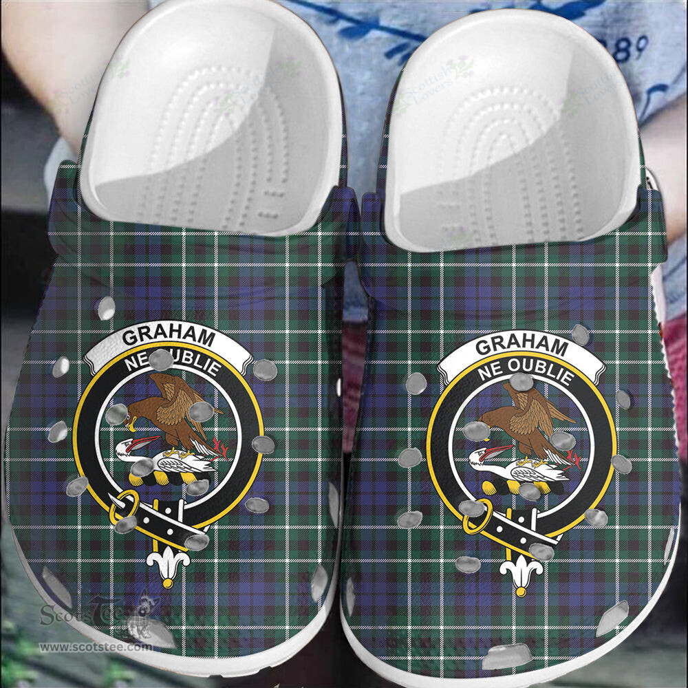 Scottish Graham of Montrose Modern Clan Tartan Clogs - Crest Classic Scottish Plaid Tartan Plaid - ScotsTee - scotstee.com