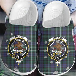 Scottish Graham of Montrose Modern Clan Tartan Clogs - Crest Classic Scottish Plaid Tartan Plaid - ScotsTee - scotstee.com