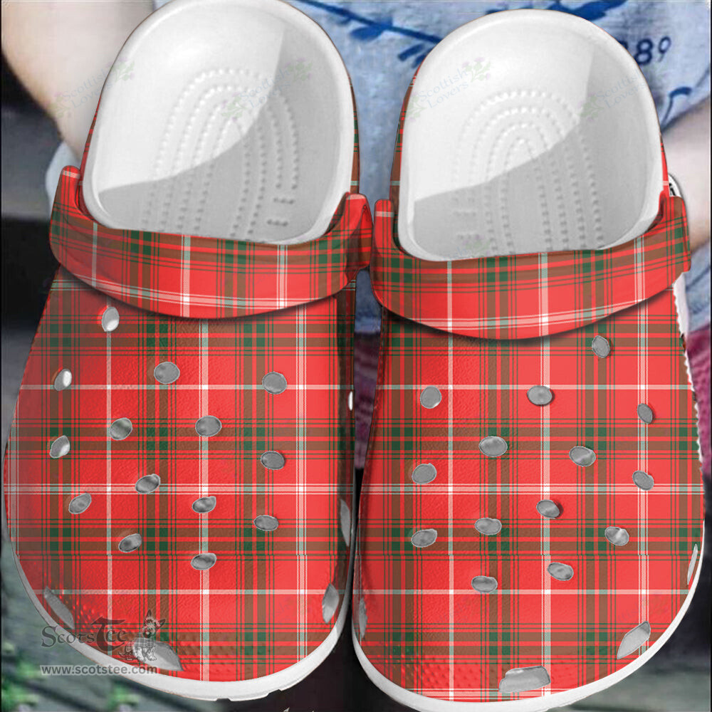 Scottish Duke of Rothesay Modern Clan Tartan Clogs - Classic Scottish Plaid Tartan Plaid - ScotsTee - scotstee.com