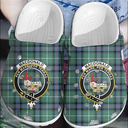 Scottish MacDonald of the Isles Hunting Ancient Clan Tartan Clogs - Crest Classic Scottish Plaid Tartan Plaid - ScotsTee - scotstee.com